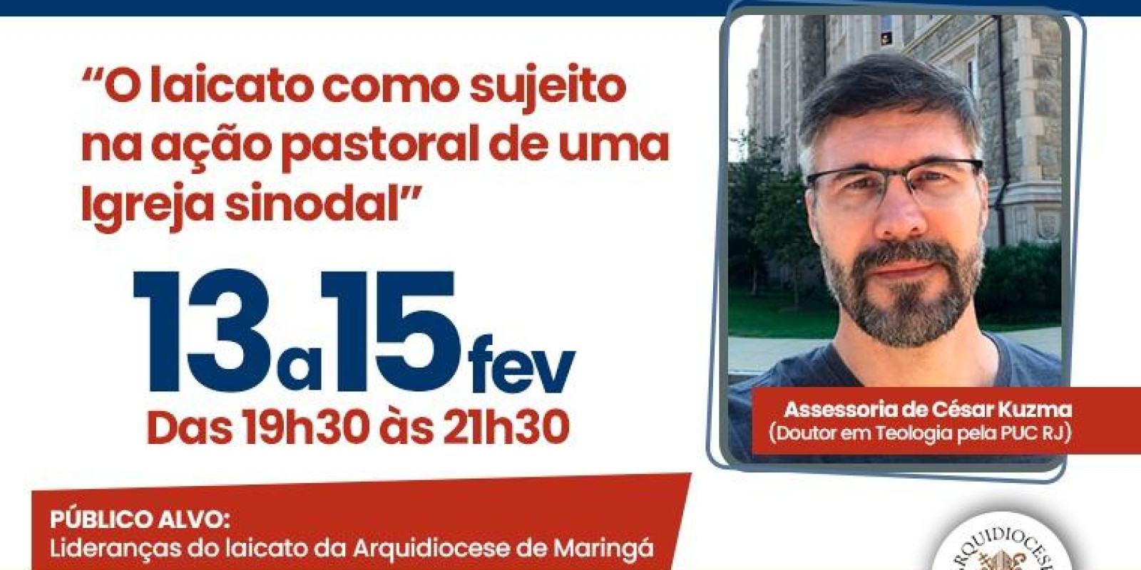 Arquidiocese promove formação com teólogo da PUC-Rio