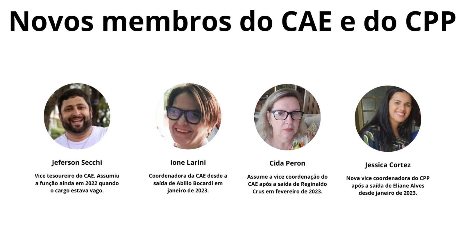 CAE e CPP têm novos membros na diretoria