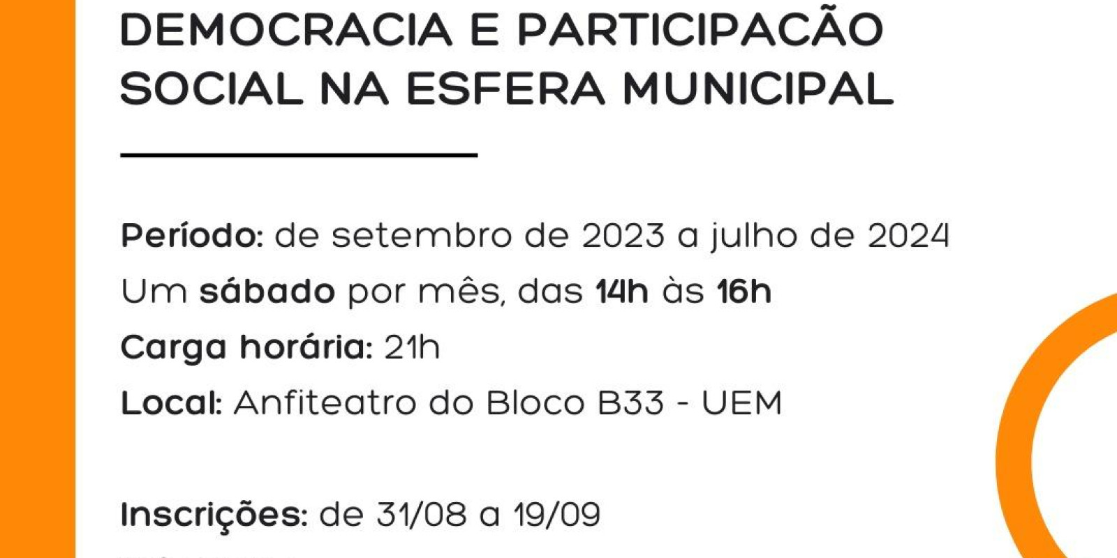 ARQUIDIOCESE DE MARINGÁ E UEM REALIZAM CURSO DE EXTENSÃO UNIVERSITÁRIA