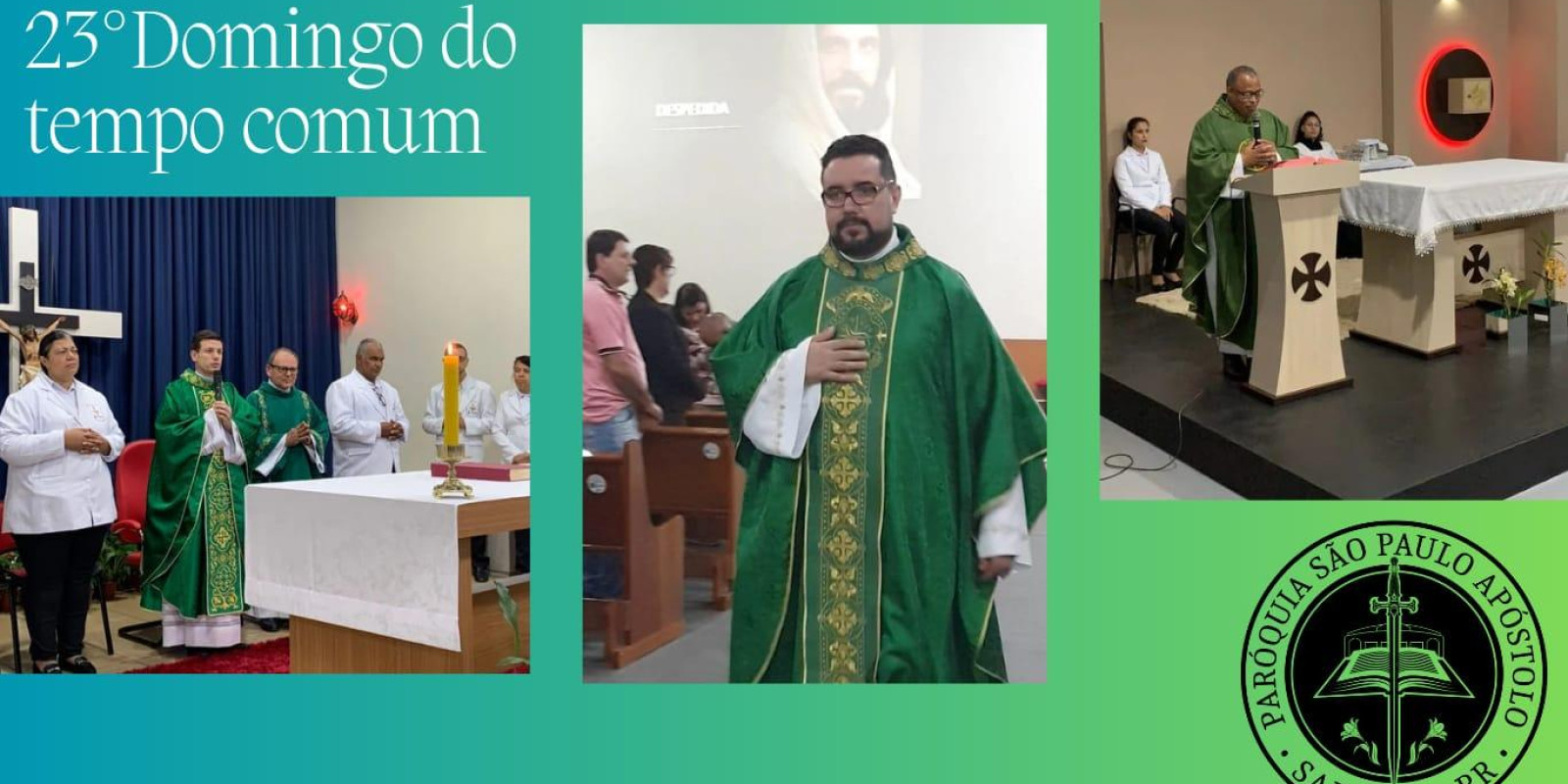 TRÊS MISSAS EM SÁBADO HISTÓRICO