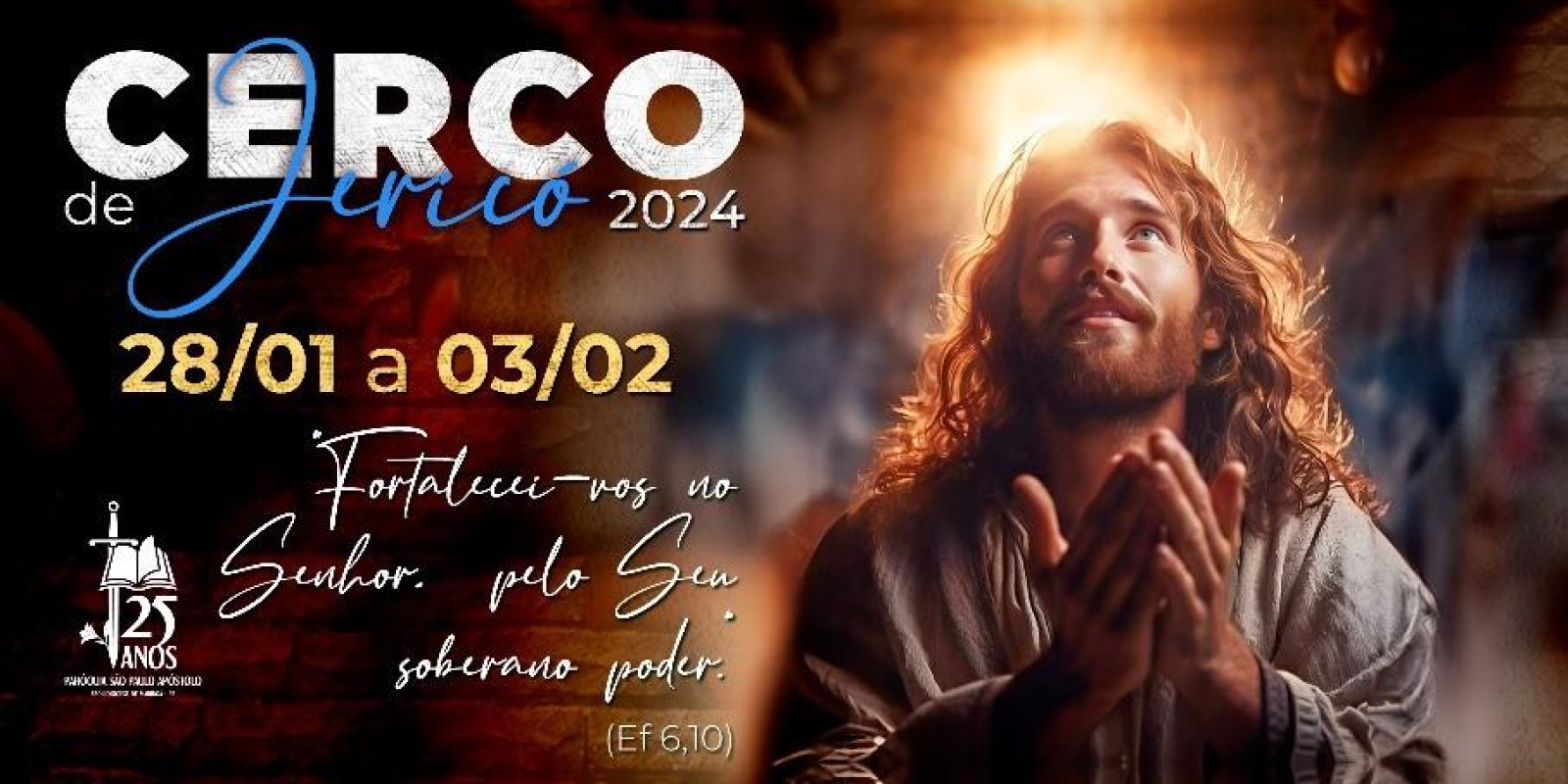 PARÓQUIA ANUNCIA PROGRAMAÇÃO DO CERCO DE JERICÓ 2024