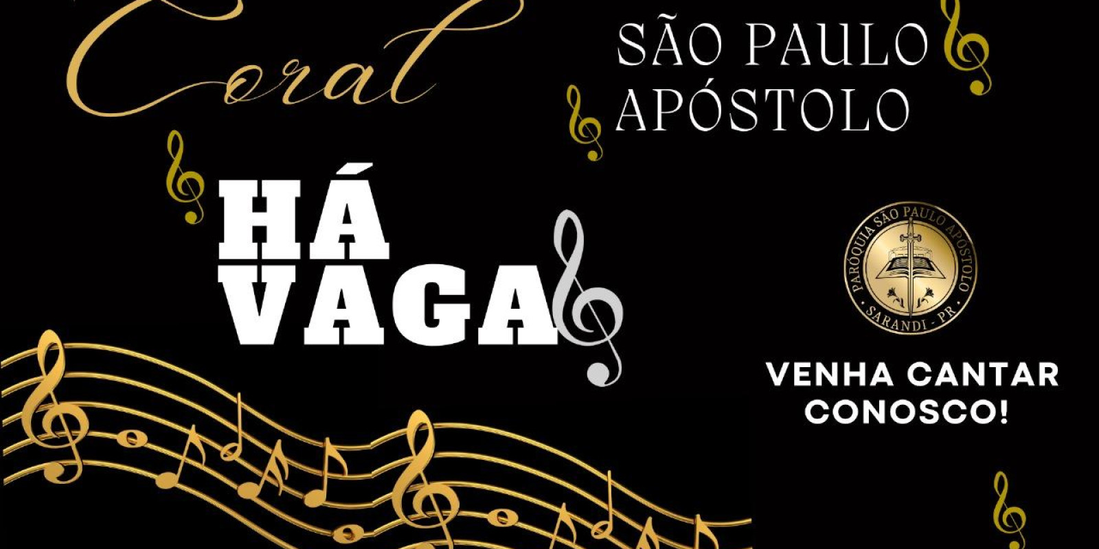 CORAL PAROQUIAL RETOMA ATIVIDADES E ABRE NOVAS VAGAS