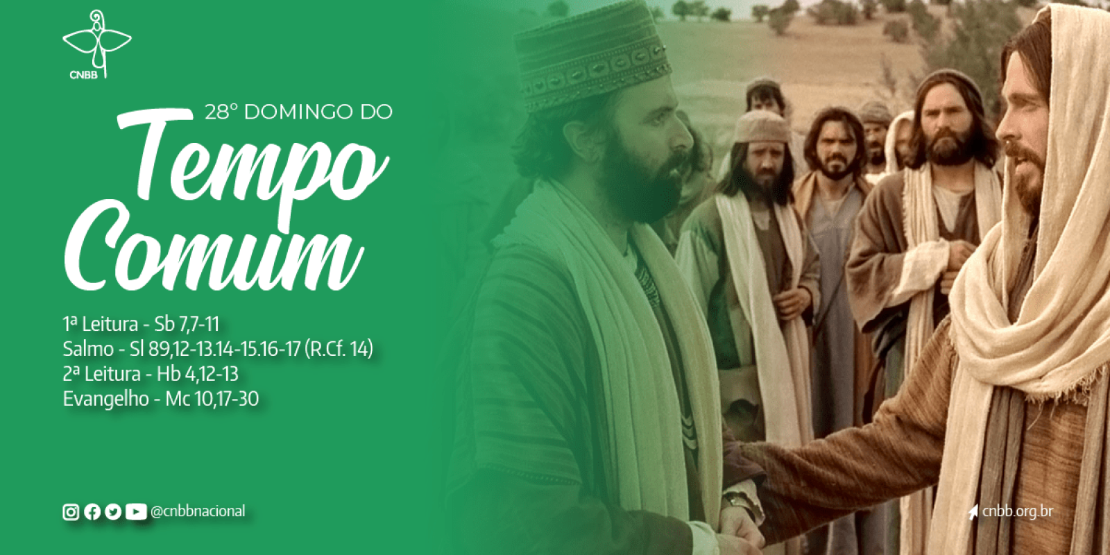 ESCALA DO 28º DOMINGO DO TEMPO COMUM