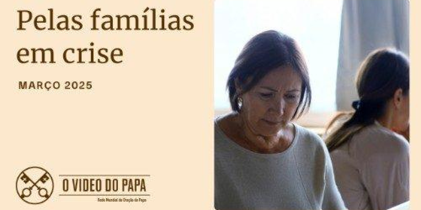 INTENÇÃO DE ORAÇÃO DO PAPA PARA MARÇO