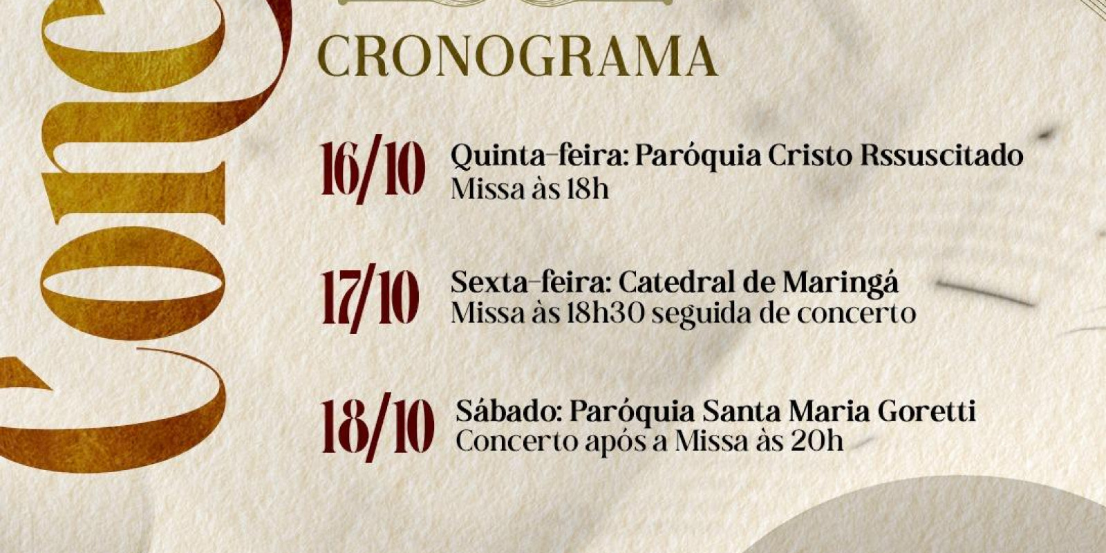 CORAL ARQUIDIOCESANO CELEBRA 25 ANOS