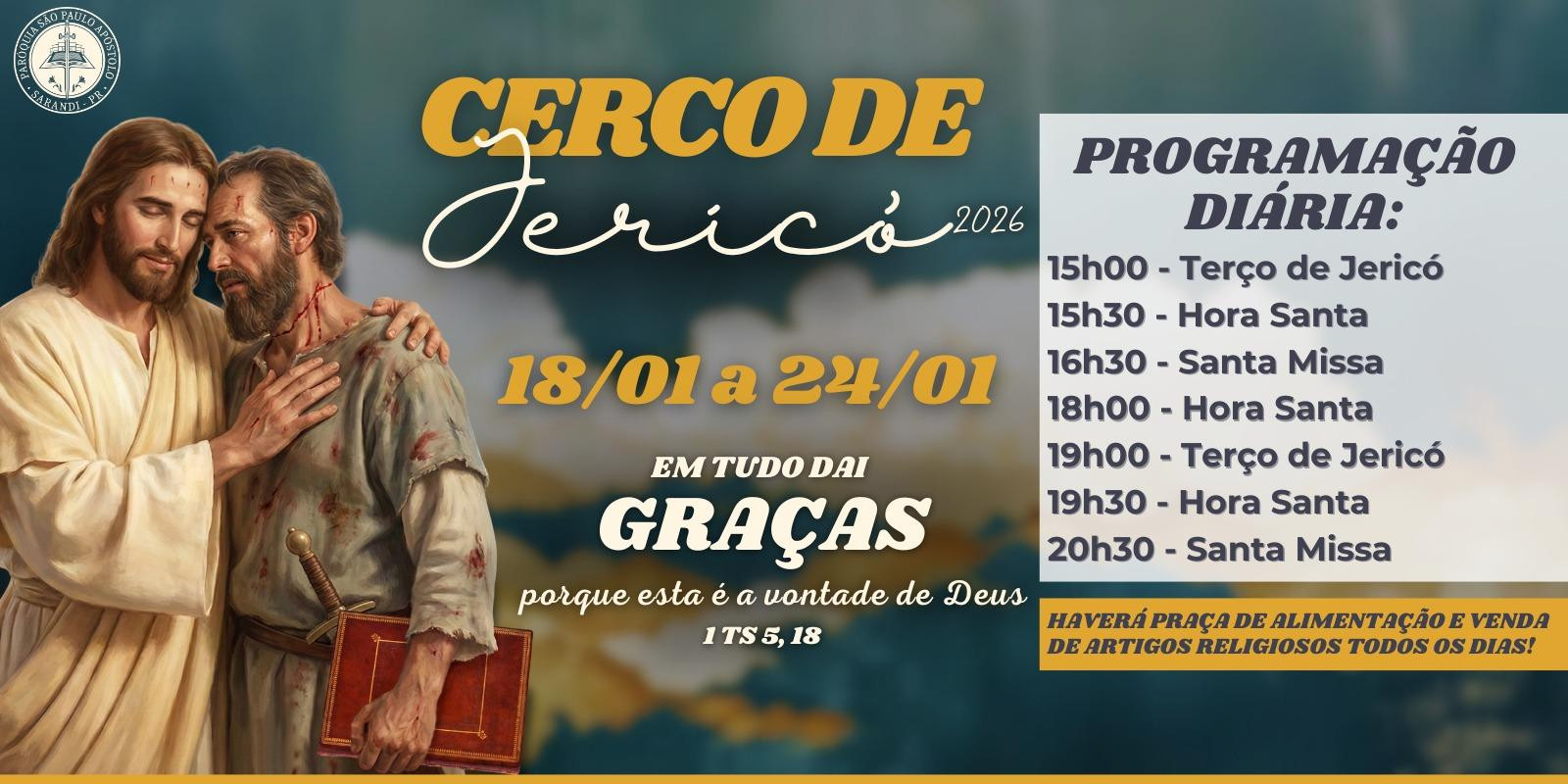 CONTAGEM REGRESSIVA PARA O CERCO DE JERICÓ 2026
