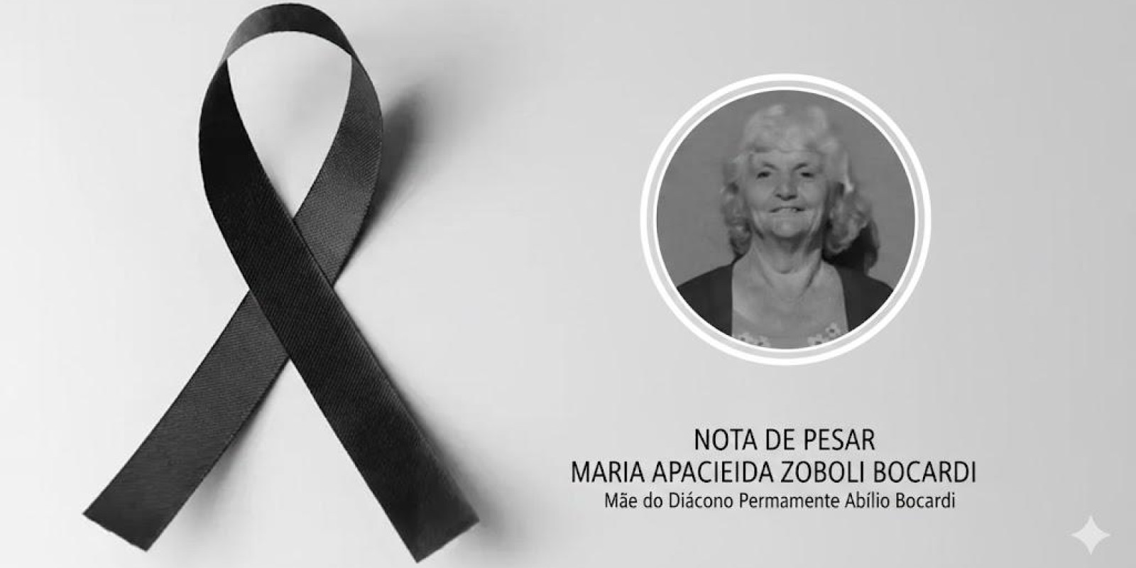 NOSSA GRATIDÃO À DONA MARIA BOCARDI