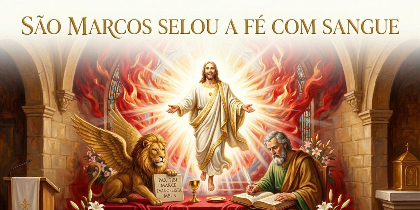 SÃO MARCOS SELOU A FÉ COM SANGUE