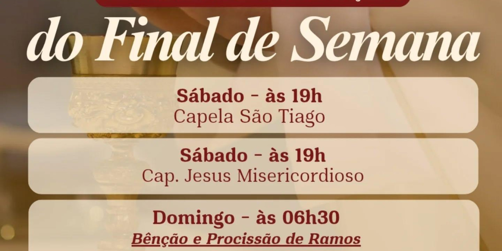 ESCALA DO DOMINGO DE RAMOS DA PAIXÃO DO SENHOR ESCALA DO DOMINGO DE RAMOS DA PAIXÃO DO SENHOR