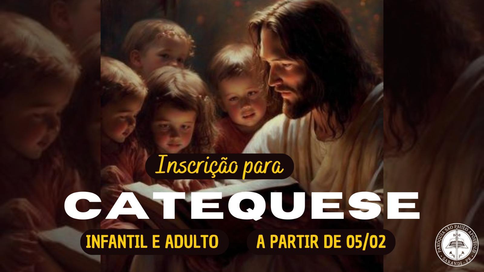 FICHA DE INSCRIÇÃO À CATEQUESE DE INICIAÇÃO À VIDA CRISTÃ 2024