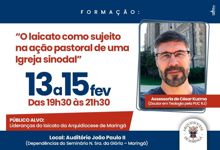 Arquidiocese promove formação com teólogo da PUC-Rio