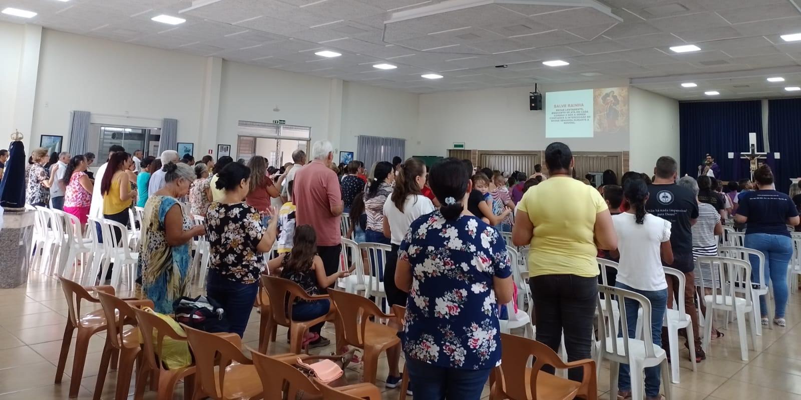 Missas serão realizadas no salão paroquial até a conclusão da obra na matriz