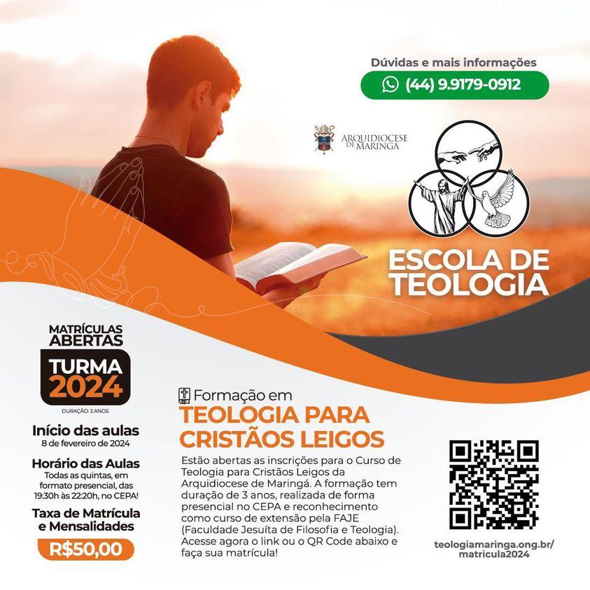 Curso de teologia para leigos abre inscrições para turma de 2024