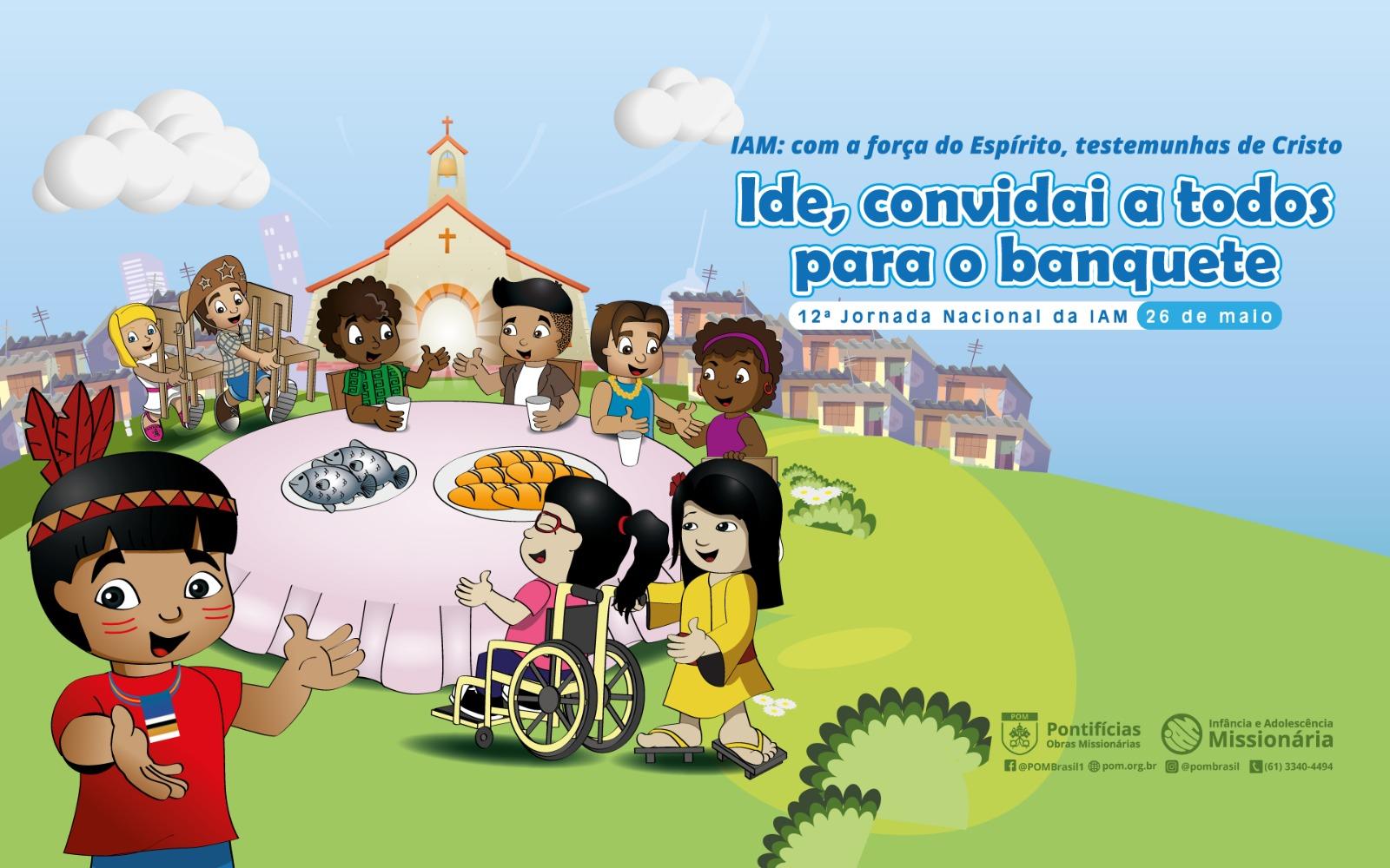 INFÂNCIA E ADOLESCÊNCIA MISSIONÁRIA LANÇA CARTAZ OFICIAL DA JORNADA NACIONAL