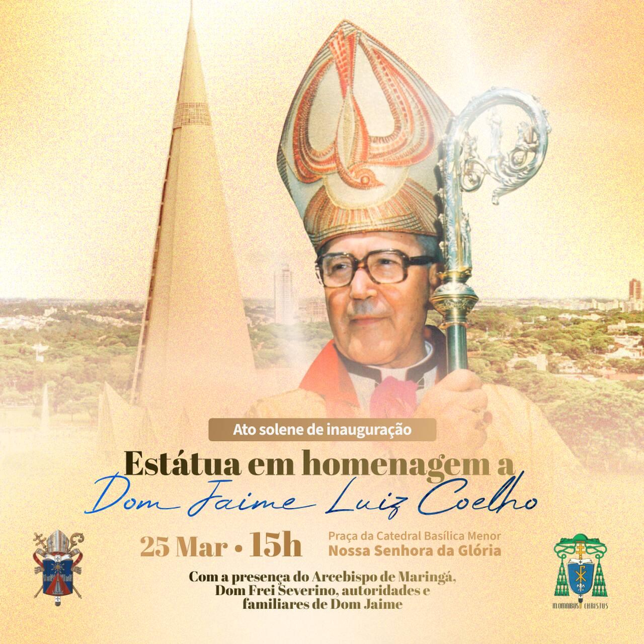 Estátua de Dom Jaime será inaugurada na Praça da Catedral