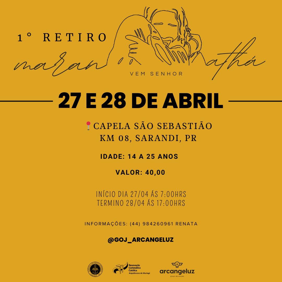 INSCRIÇÕES ABERTAS PARA RETIRO DE JOVENS