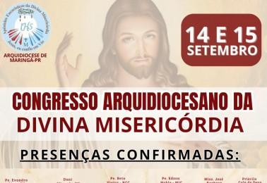 CONGRESSO DA DIVINA MISERICÓRDIA COMEÇA NESSE SÁBADO (14/9)