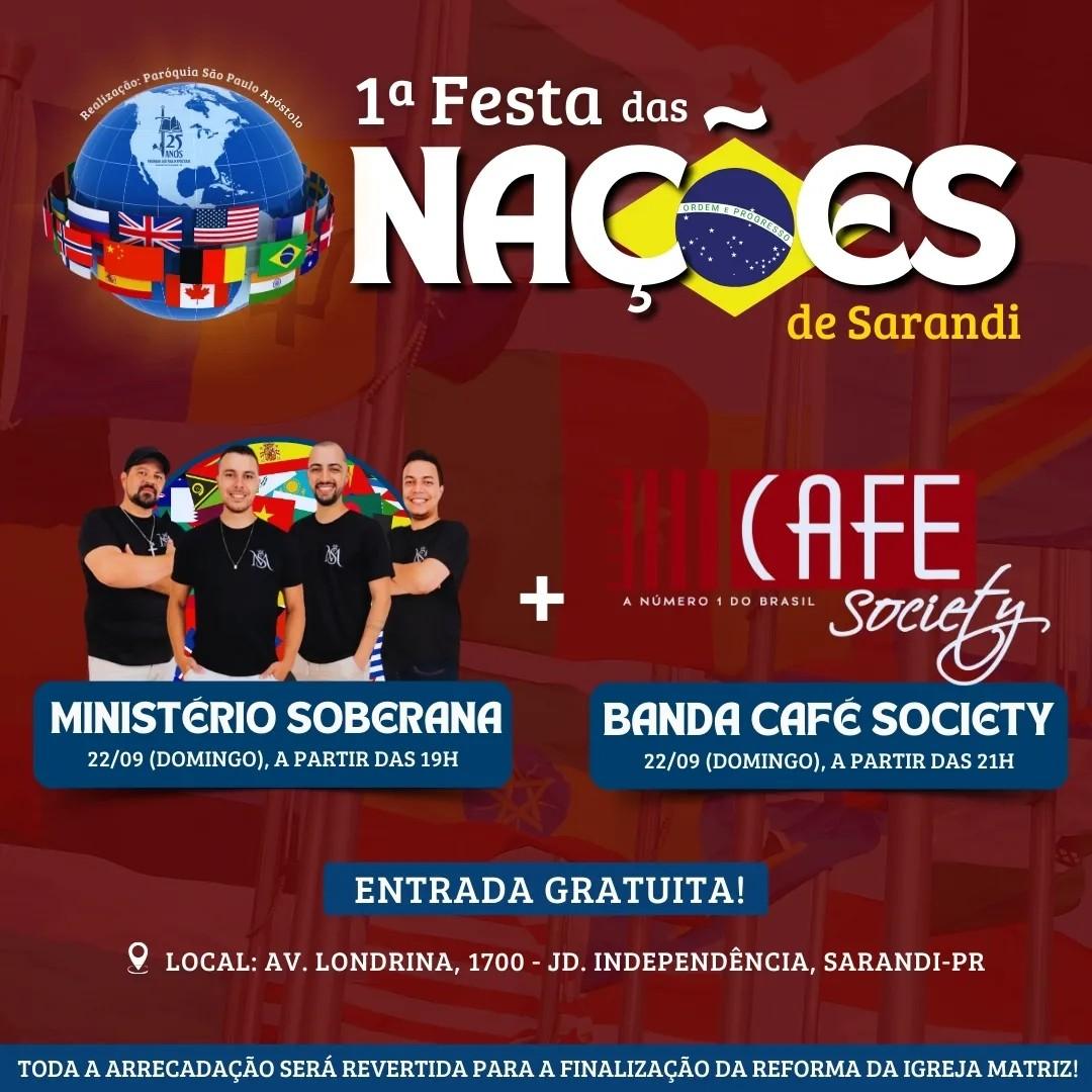 FESTA DAS NACÕES: DOMINGO DE DUPLA ATRAÇÃO MUSICAL
