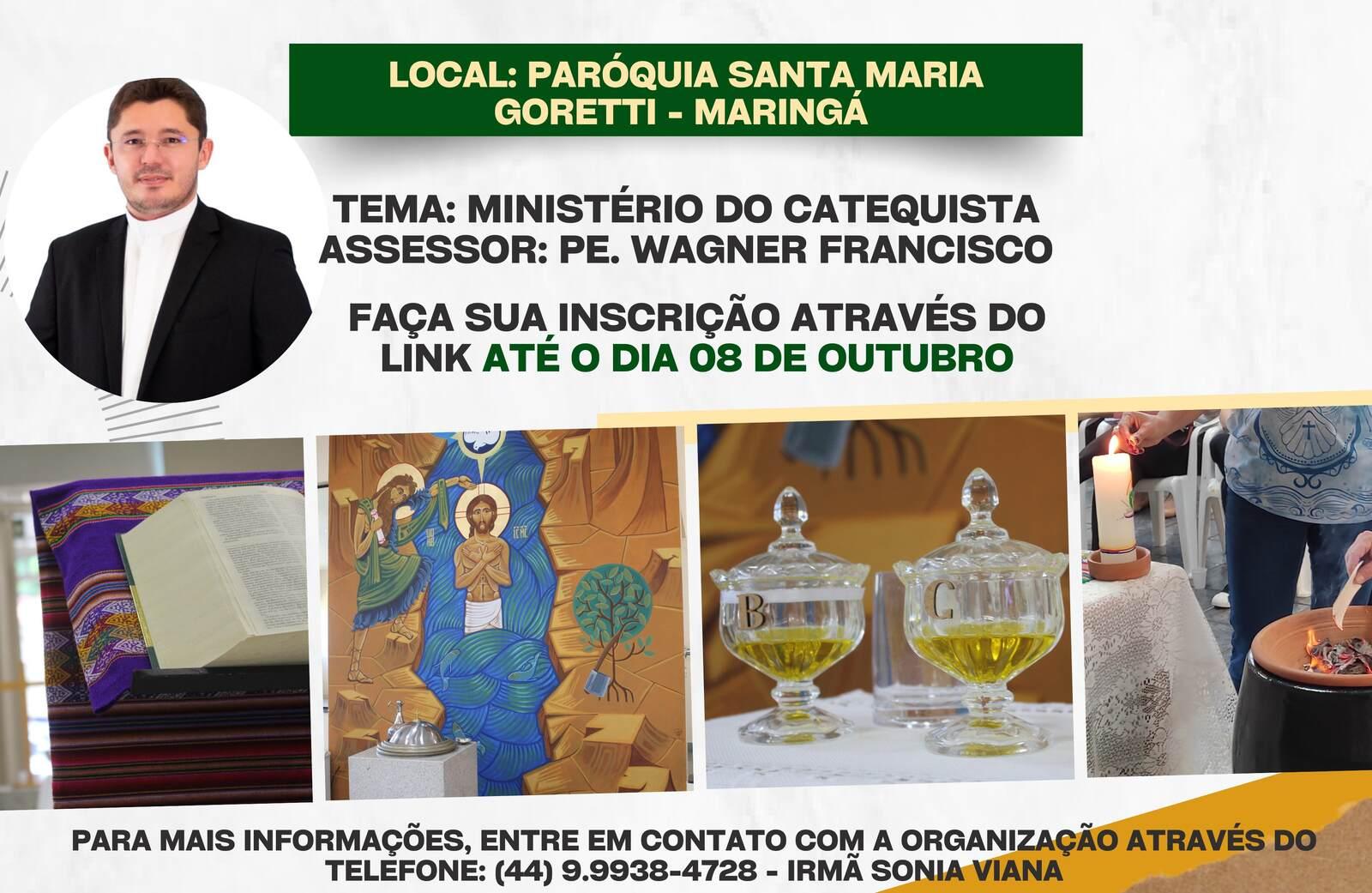 IVC: CATEQUISTAS SE REÚNEM COM ASSESSOR NACIONAL NESTA TERÇA (15/10)