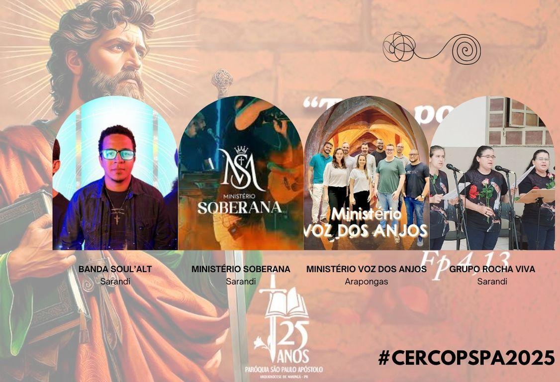 QUATRO GRUPOS ANIMAM O CERCO DE JERICÓ 2025