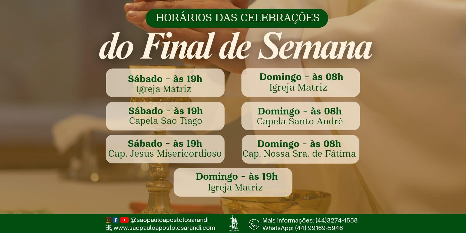 ESCALA DO 8º DOMINGO DO TEMPO COMUM