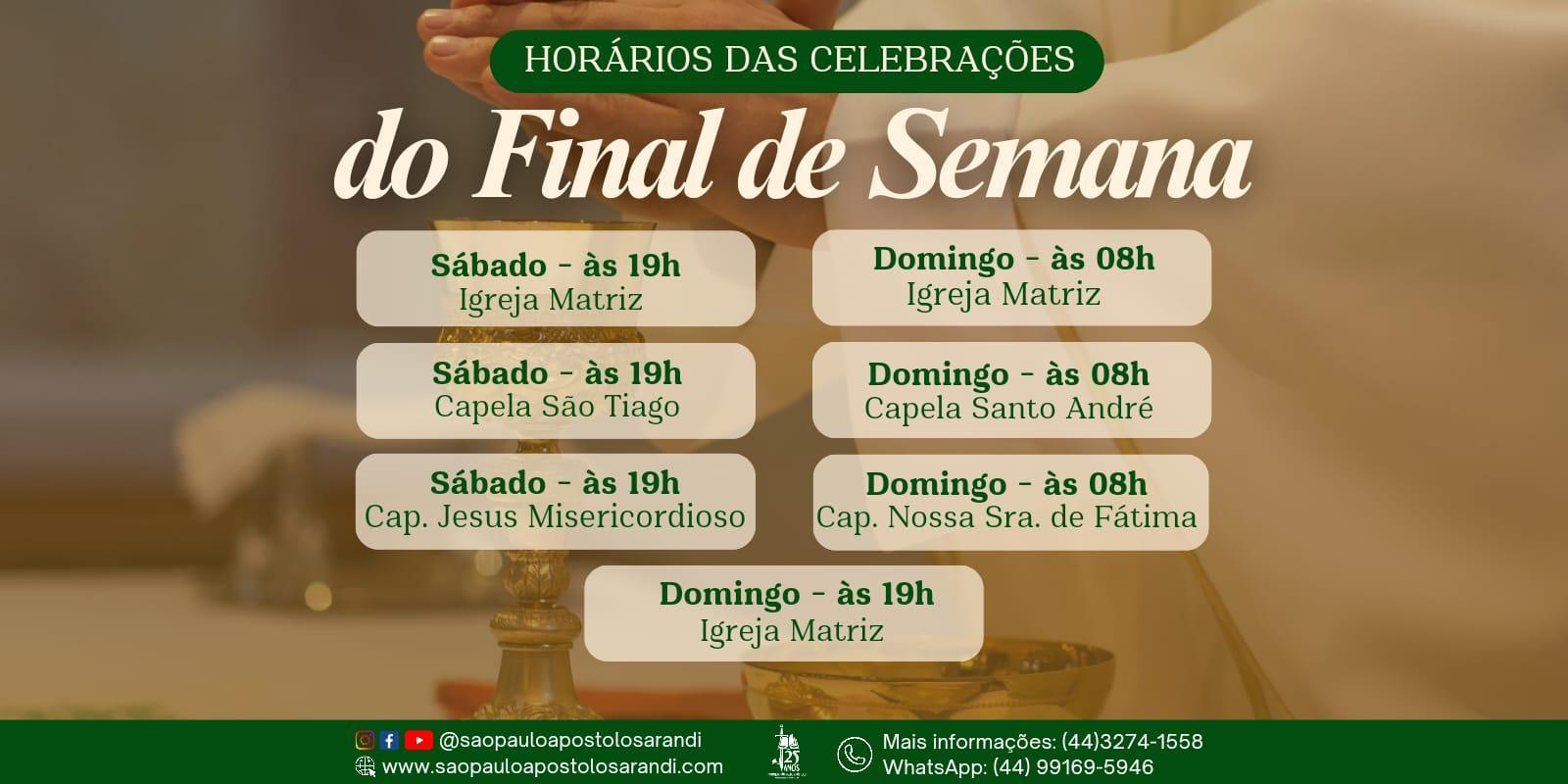 ESCALA DO DOMINGO DA OITAVA DA PÁSCOA
