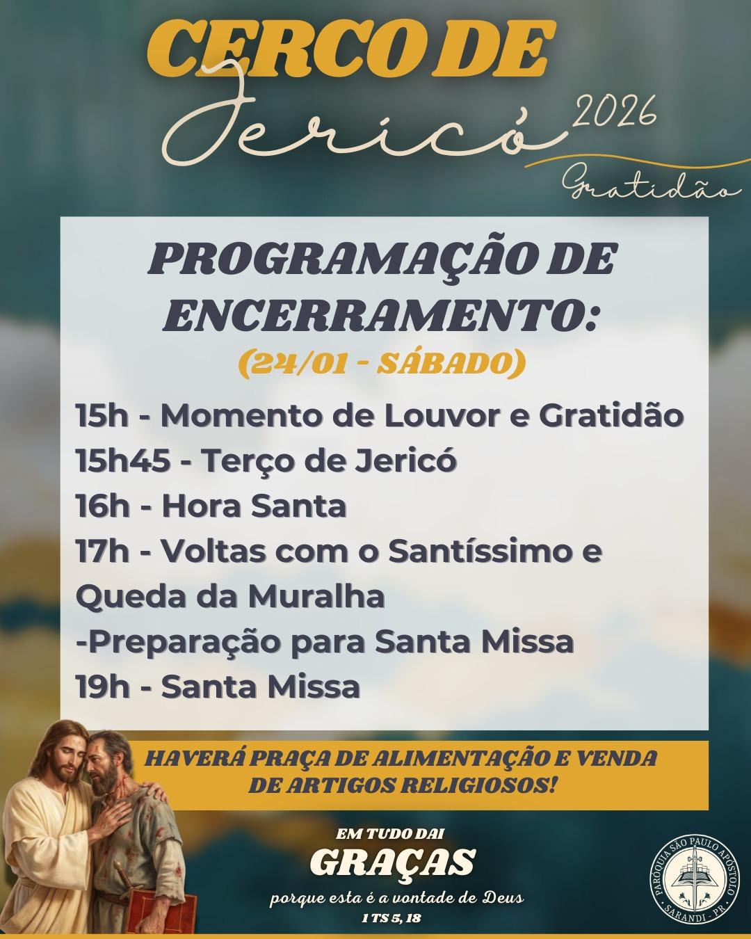 CONFIRA A PROGRAMAÇÃO DO ÚLTIMO DIA DO CERCO DE JERICÓ 2026 CONFIRA A PROGRAMAÇÃO DO ÚLTIMO DIA DO CERCO DE JERICÓ 2026